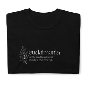 Eudaimonia Definition Short-Sleeve Unisex T-Shirt