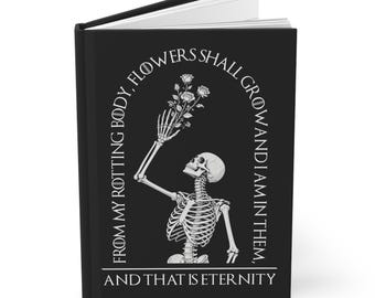 Diario de citas de Edvard Munch / Arte poético gótico con esqueleto, tapa dura mate