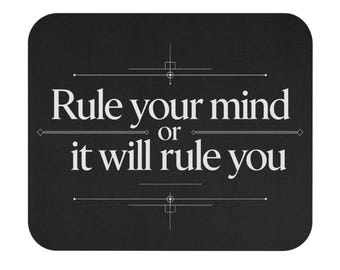 Alfombrilla de ratón con cita de Horacio / Decoración poética romana para oficina