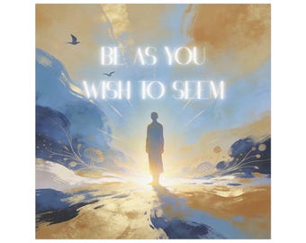 Imán para coche con cita de Sócrates / Regalo de filosofía / Imán artístico para parachoques