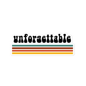 Groovy Unforgettable Bubble-vrije stickers