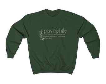 Pluviophile | Lover of Rain | Nature Lover Unisex Heavy Blend Crewneck Sweatshirt