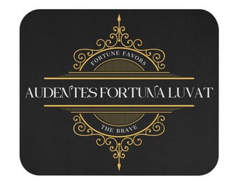 Alfombrilla de ratón AUDENTES FORTUNA LUVAT/alfombrilla de ratón con cita latina motivacional