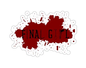 Adesivo Final Girl / Regalo per fan di film horror, Dark
