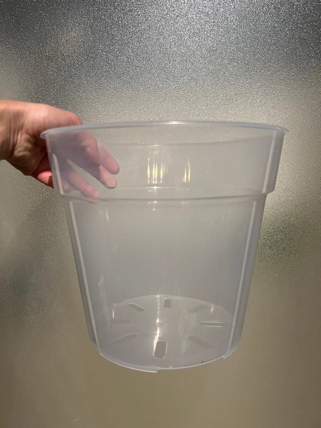 9 Inch Clear Plastic Pots for Orchids / Aroids 23cm Etsy