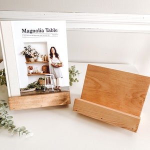 Adjustable Book Reading Stand, Cookbook Stand and Holder, Wooden