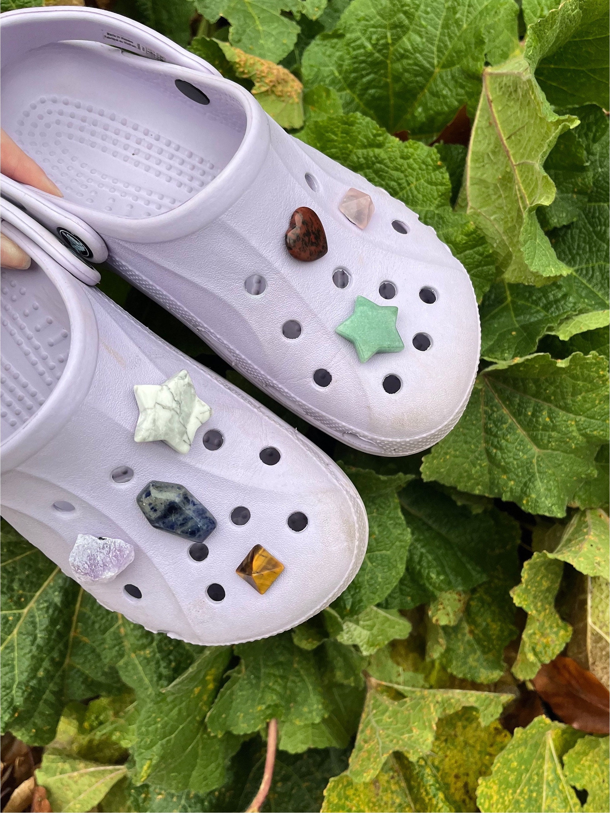 Croc-rocks Croc & Clog Shoe Buttons Moon Sculpted Crystals for Your Crocs 
