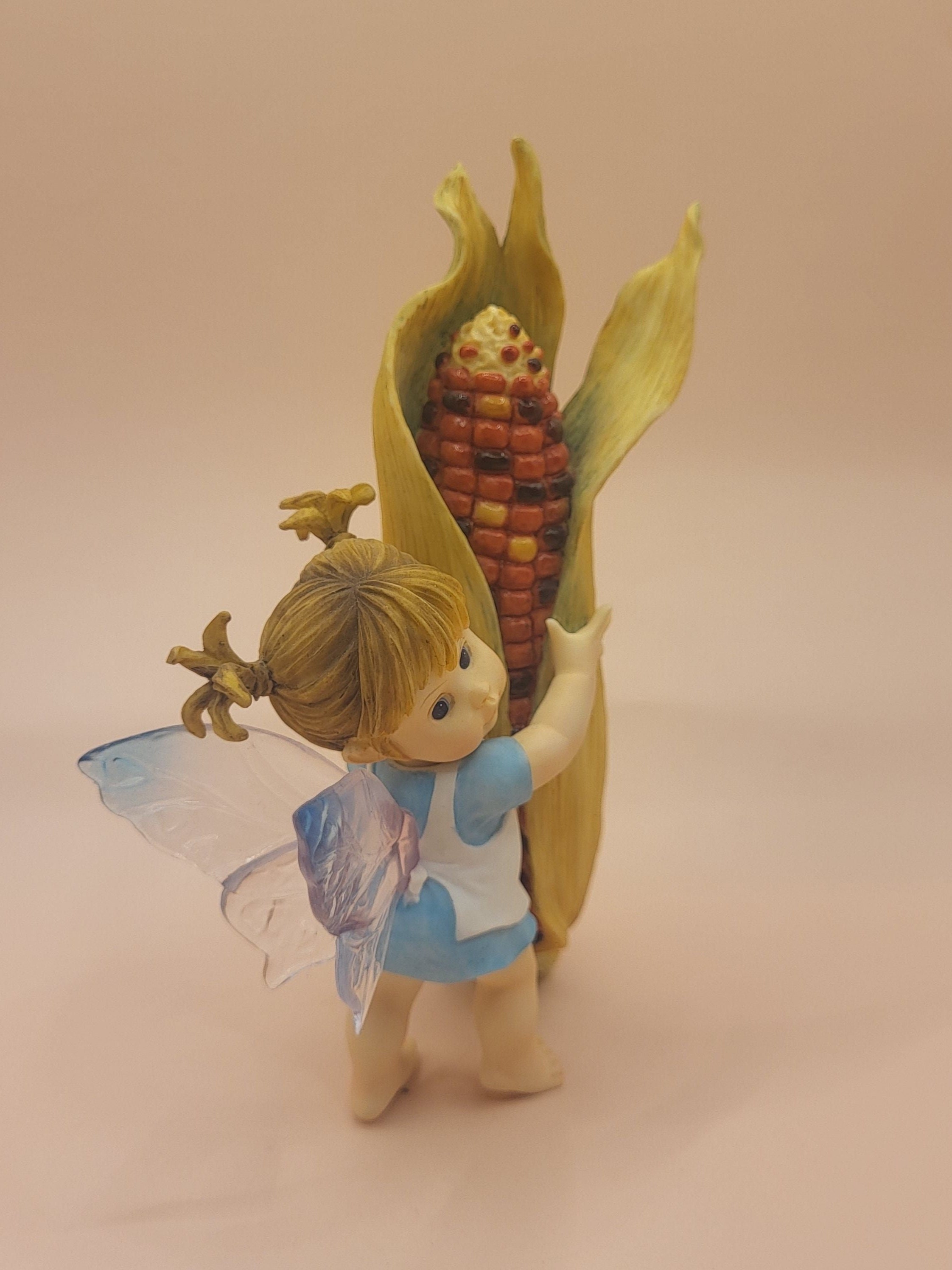 Vintage Enesco Little Kitchen Fairies Corn Cob Fairie Figurine 4002665 ...