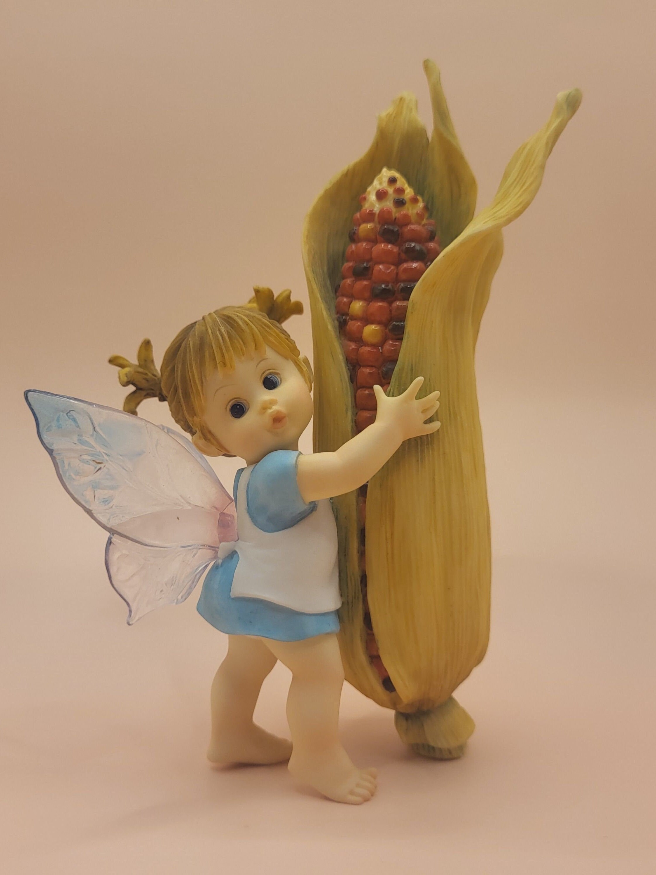 Vintage Enesco Little Kitchen Fairies - Corn Cob Fairie Figurine ...
