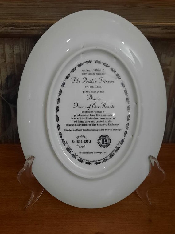 Vintage Diana Queen of Our Hearts Collectible Plate: the People's