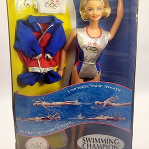 Vintage Barbie Swimming Champion Doll Mattel 1999