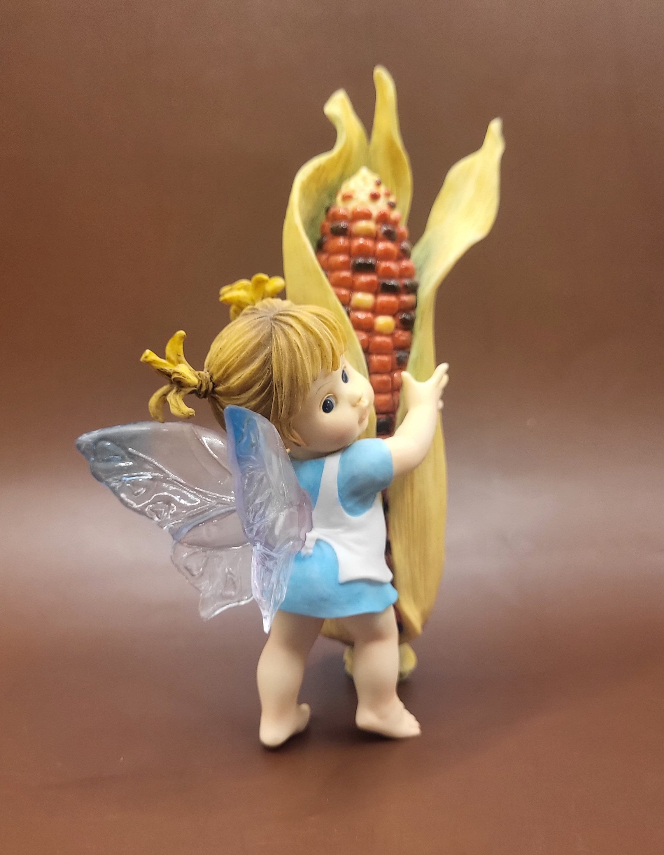 Vintage Enesco Little Kitchen Fairies - Corn Cob Fairie Figurine ...