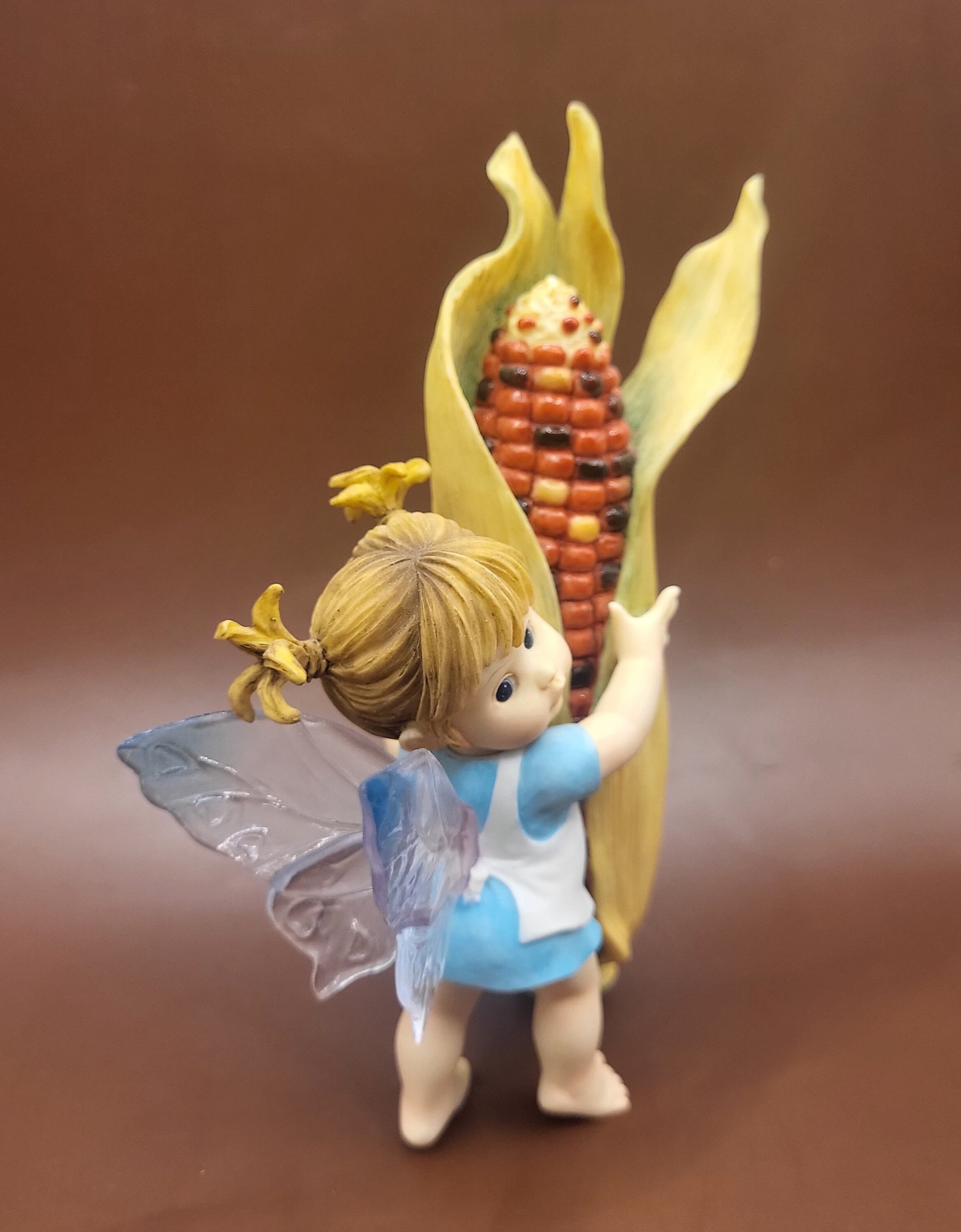Vintage Enesco Little Kitchen Fairies - Corn Cob Fairie Figurine ...