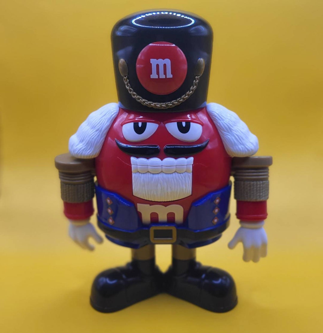 Vintage M&m's Nutcracker Candy Dispenser, Blue and Red Etsy