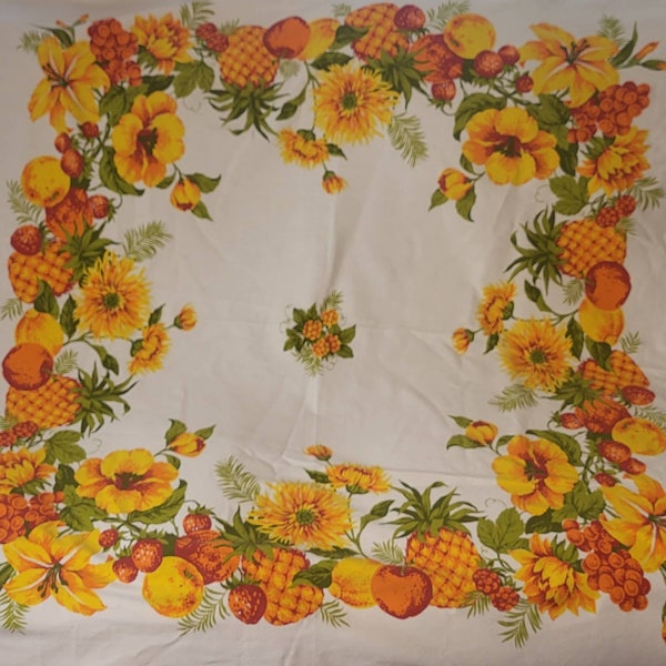Pineapple Tablecloth Etsy