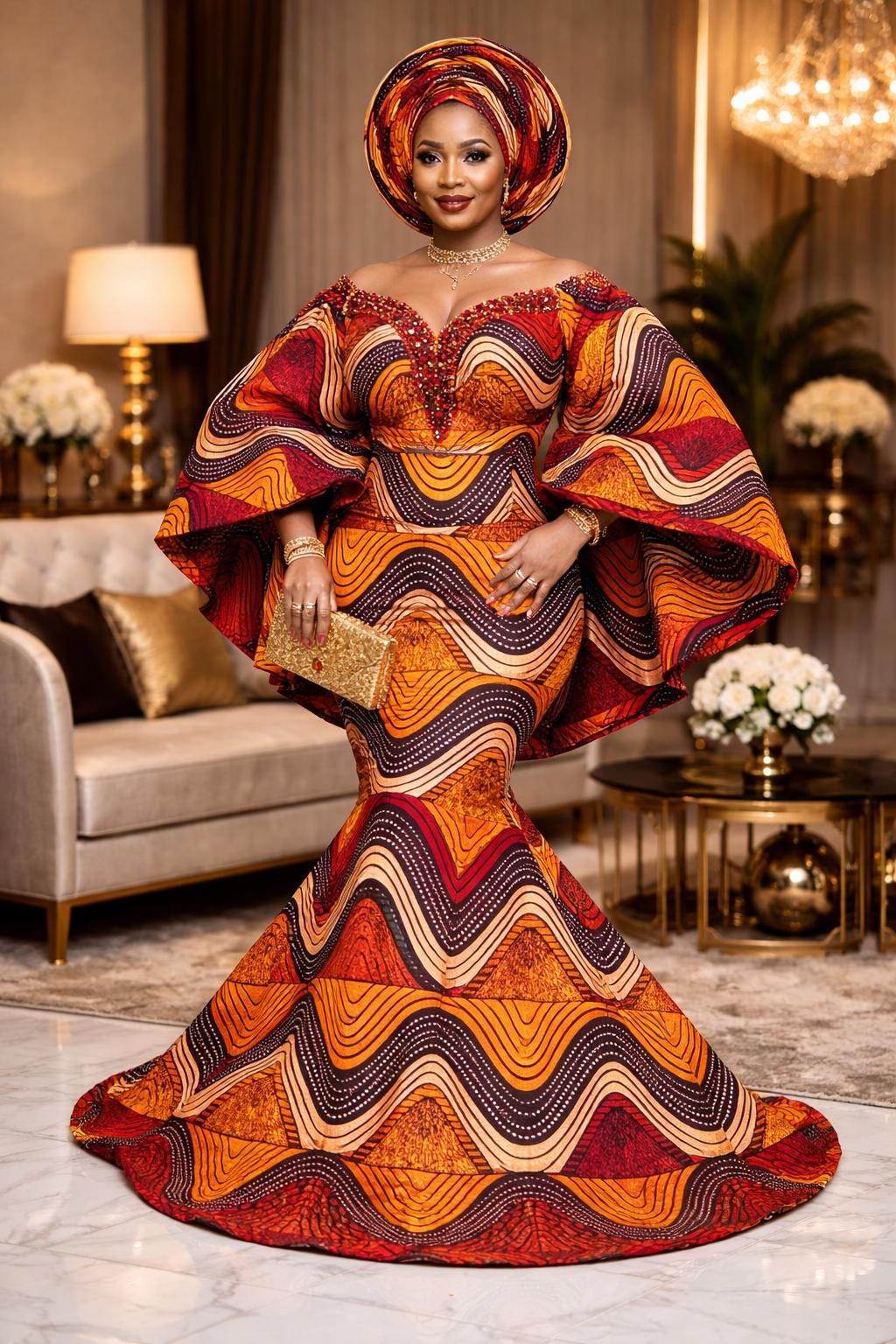 African Fabric Dress - Etsy