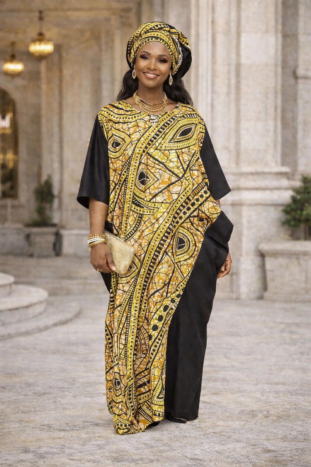 Black and Gold African Dresses - Etsy
