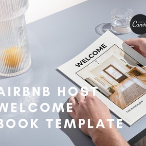 Airbnb Welcome Book Template, Airbnb Template, House Host Manual, Guest Book Template, Short Term Rental Vacation Rental Template