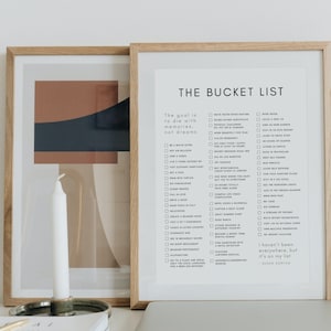 Printable and Editable Customized Bucket List, 8x10 Digital Download with Quotes & Ideas, Things To Do Before You Die, Ultimate Bucket List