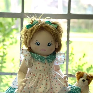 CHLOE Dress Pattern for 6x10 Planet Applique April or Juno Doll