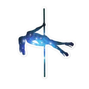 Nebula Pole Sit | Pole Dance Sticker