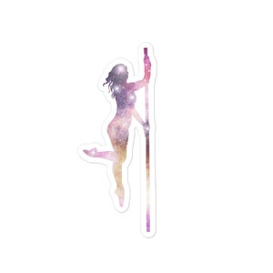 Nebula Pole Dancer | Galaxy Pole Dance Sticker