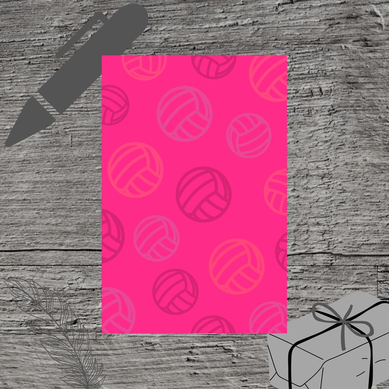 Volleyball Theme Birthday Party Invitation Template, Beach Indoor Court