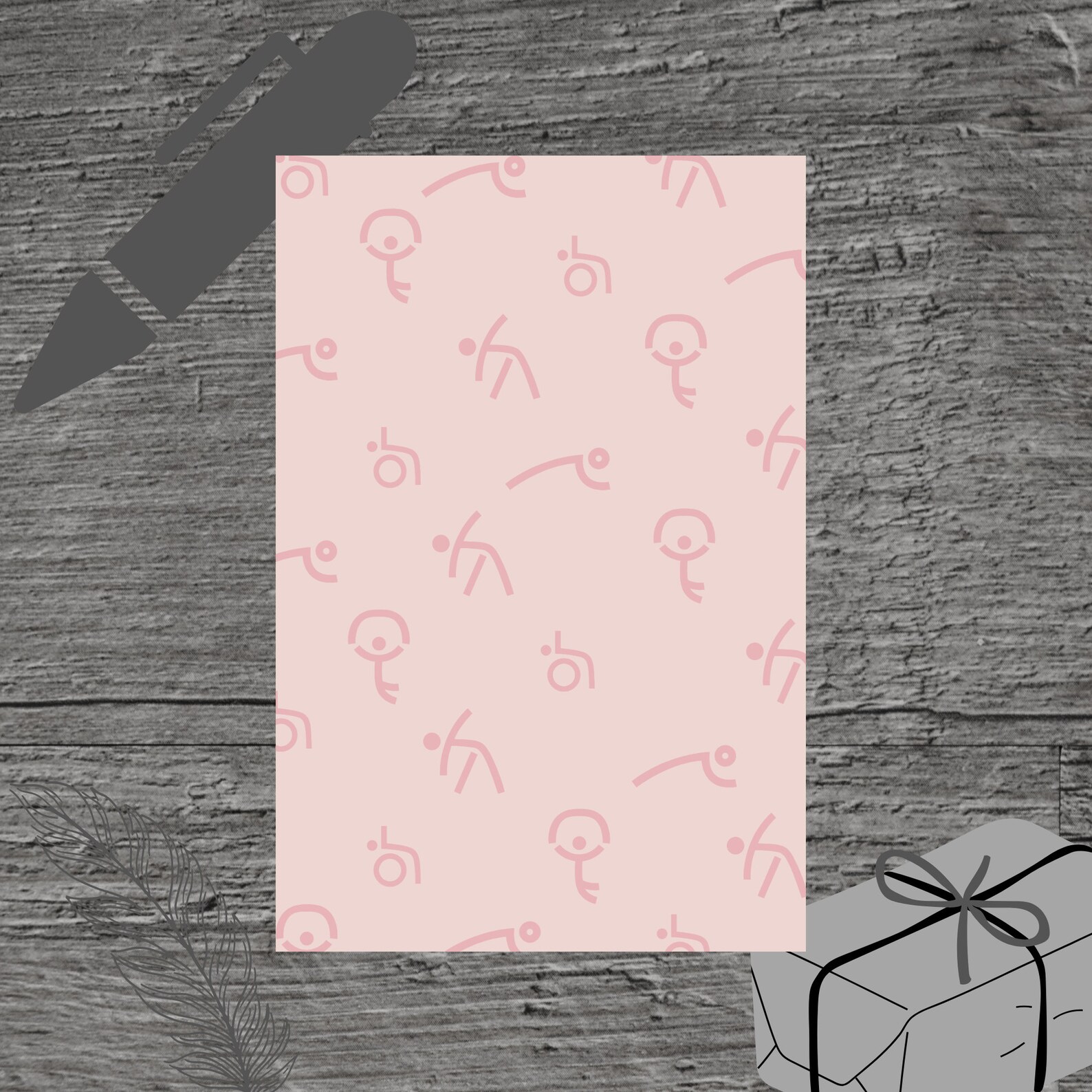 Retraction Invite Pilates for Emma Theme Birthday Party Invitation Template, Abduction, C ...