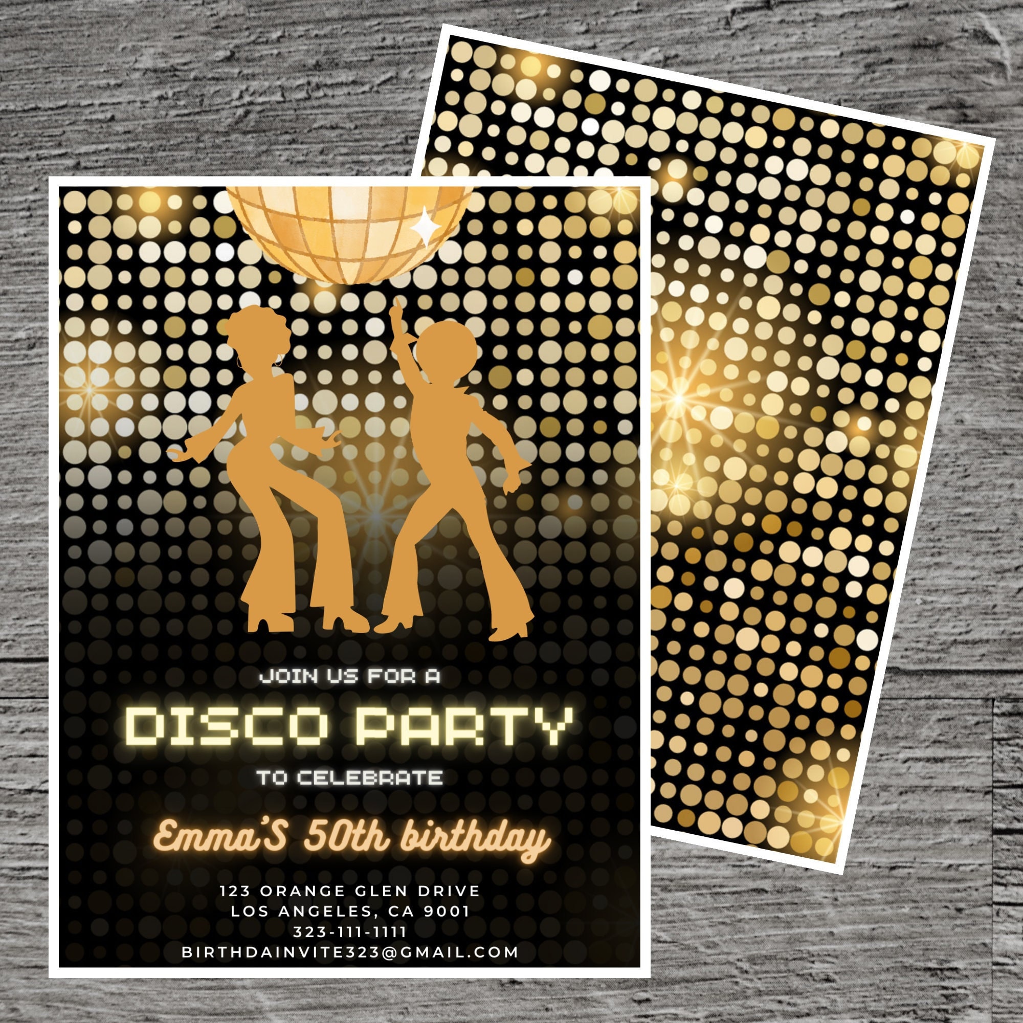 70s-disco-party-theme-birthday-party-invitation-template-funk-dance-music-night-club-boogie-remix-custom-editable-5-x-7-canva-free-tool-etsy for Free Printable Disco Party Invitations Templates 70s Disco Party Theme Birthday Party Invitation Template, Funk Dance Music Night Club Boogie Remix, Custom Editable 5 X 7