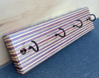 Recycled Skateboard Keychain Hanger