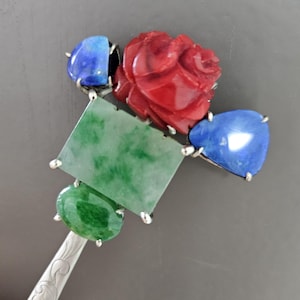 Sterling Silver  Korean Traditional Sterling Silver Hanbok Dwikkoji Hair Stick – Artisan Handcrafted