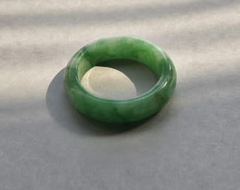 Traditional Korean Hanbok Silver Rings: NASCHENKA Jade Jewelry Set