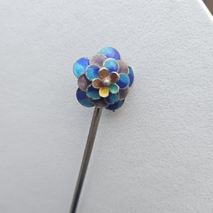 8.5 cm - Korean Vintage Jade Hairpin - Handmade Chilbo Silver Binyeo - Traditional Korean Bridal Hair Ornament - Royal Heritage Gift
