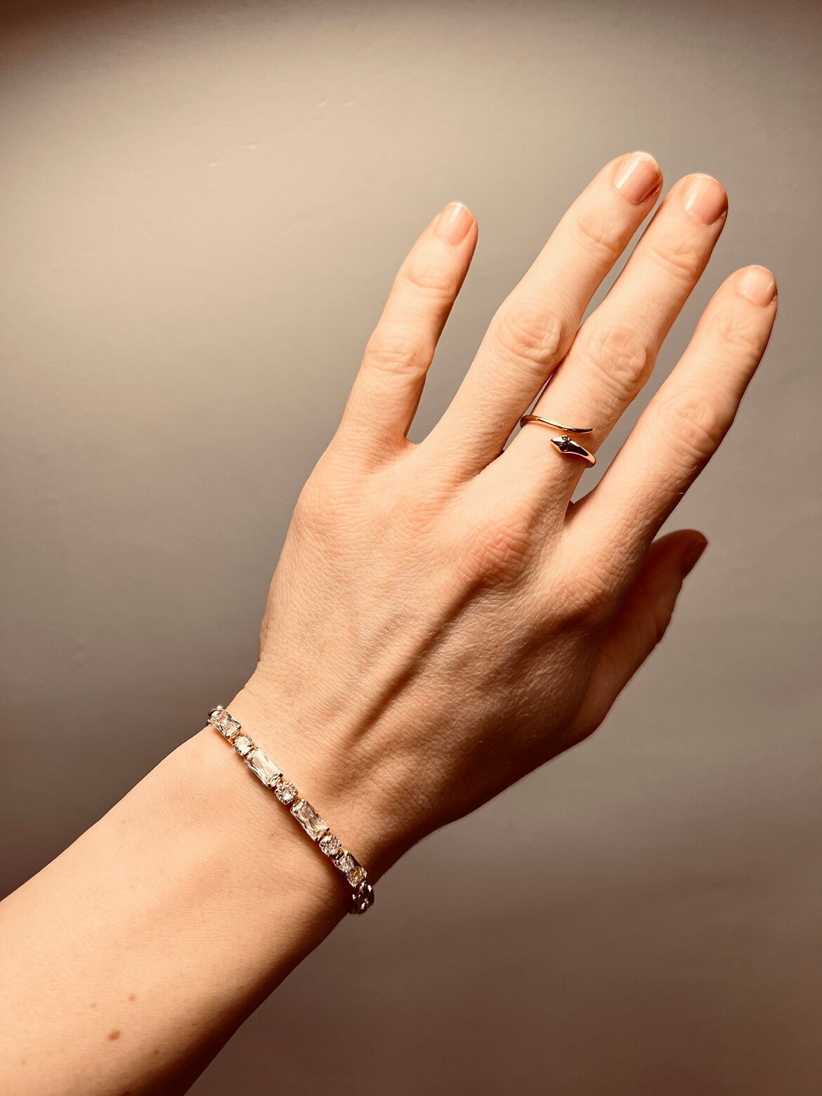 Baguette and Long Link Bracelet - Etsy