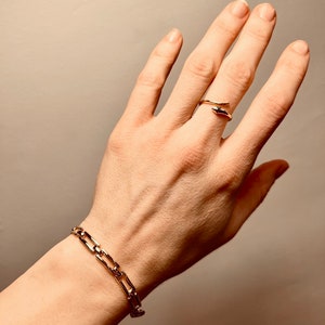 Unisex long link bracelet