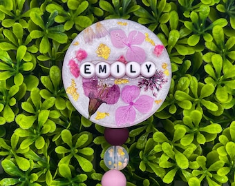 Custom Floral Badge Reel|Custom Badge Reel|Floral Badge Reel|Nurse Badge Reel|Teacher Badge Reel|Cute Badge Reel|