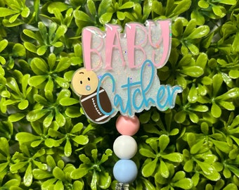 Baby Catcher Badge Reel|Labor and Delivery Badge Reel|Nurse Badge Reel|Stork Badge Reel|Cute Badge Reel|