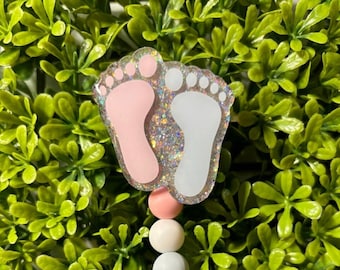 Baby Feet Badge Reel|Newborn Nursery Badge Reel|Labor & Delivery Badge Reel|Postpartum Badge Reel||Nurse Badge Reel|Cute Badge Reel|