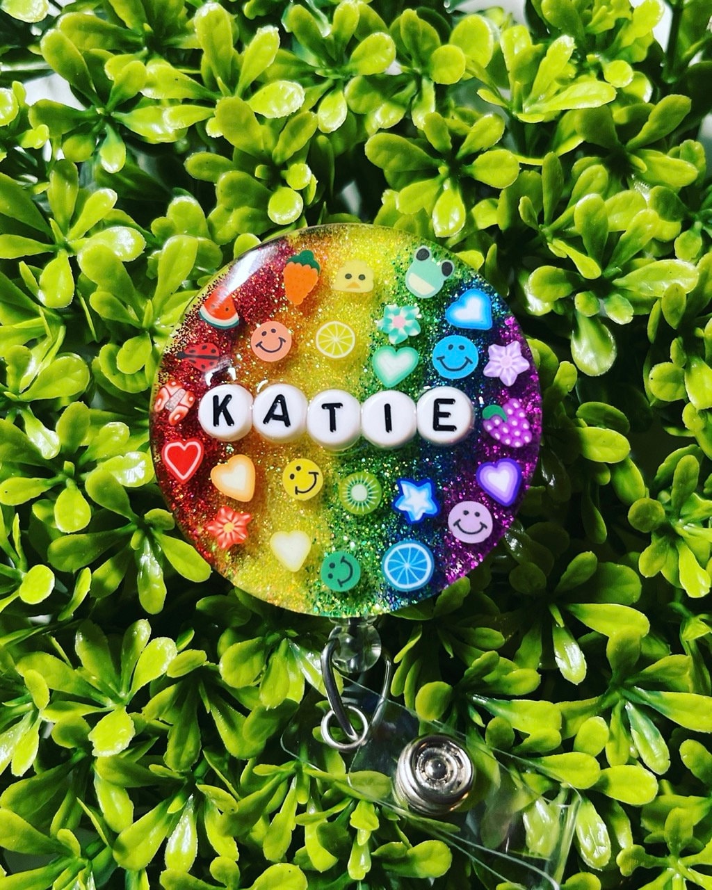Rainbow Personalized Badge Reel|Nurse Badge Reel|Teacher Badge Reel|Cute Badge Reel|