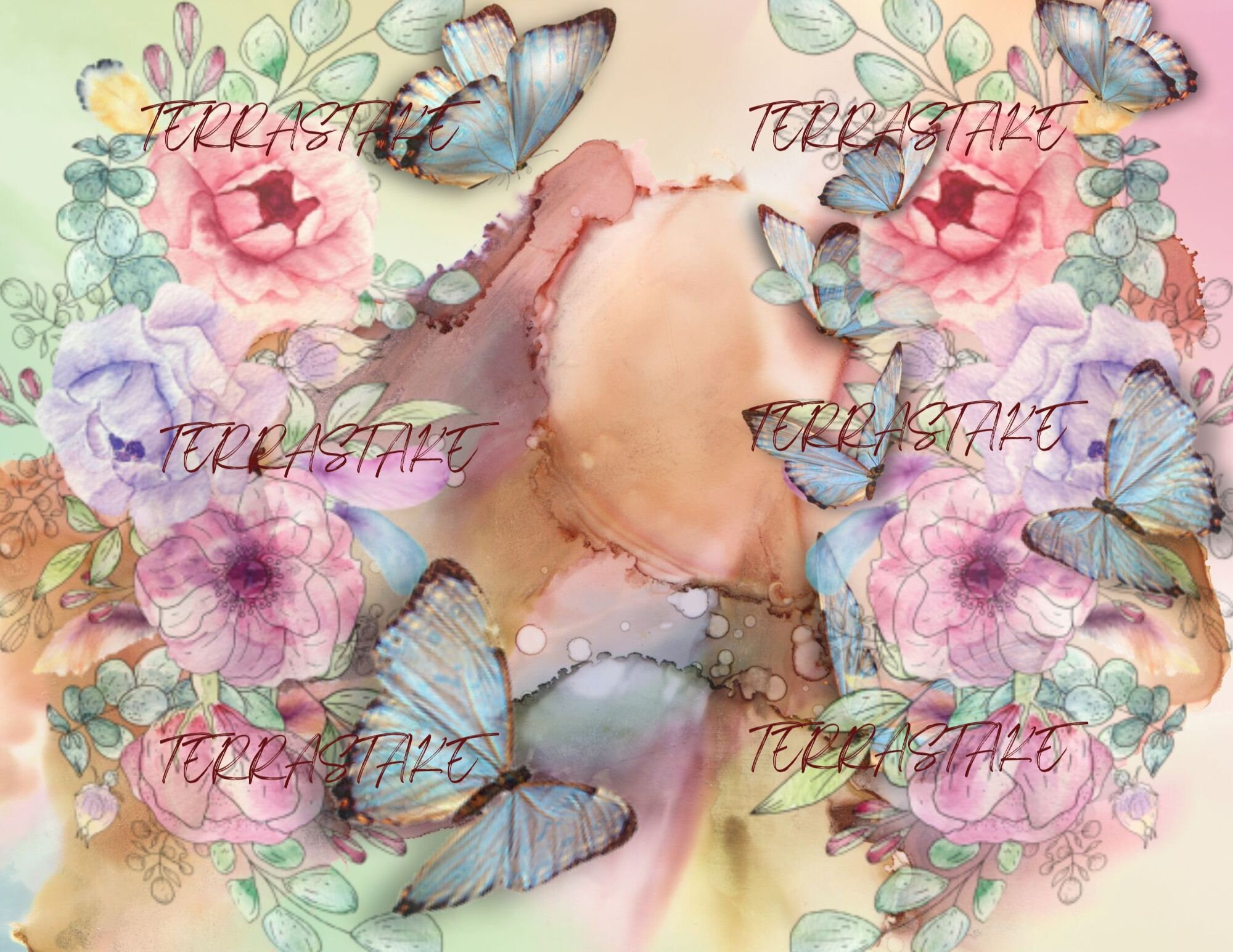 Watercolor Butterfly Garden Digital Kit for Junk Journals/art - Etsy