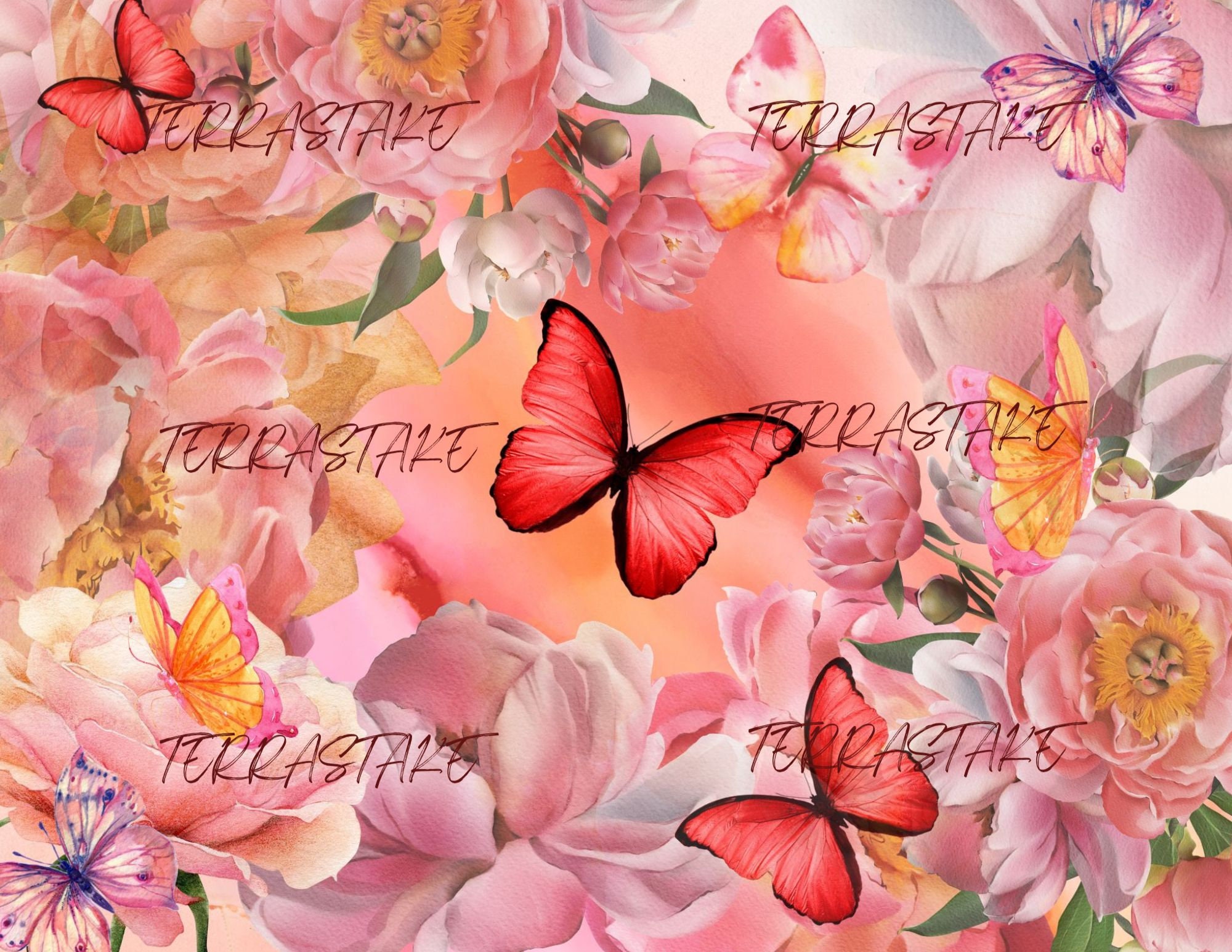 Watercolor Butterfly Garden Digital Kit for Junk Journals/art Journals ...