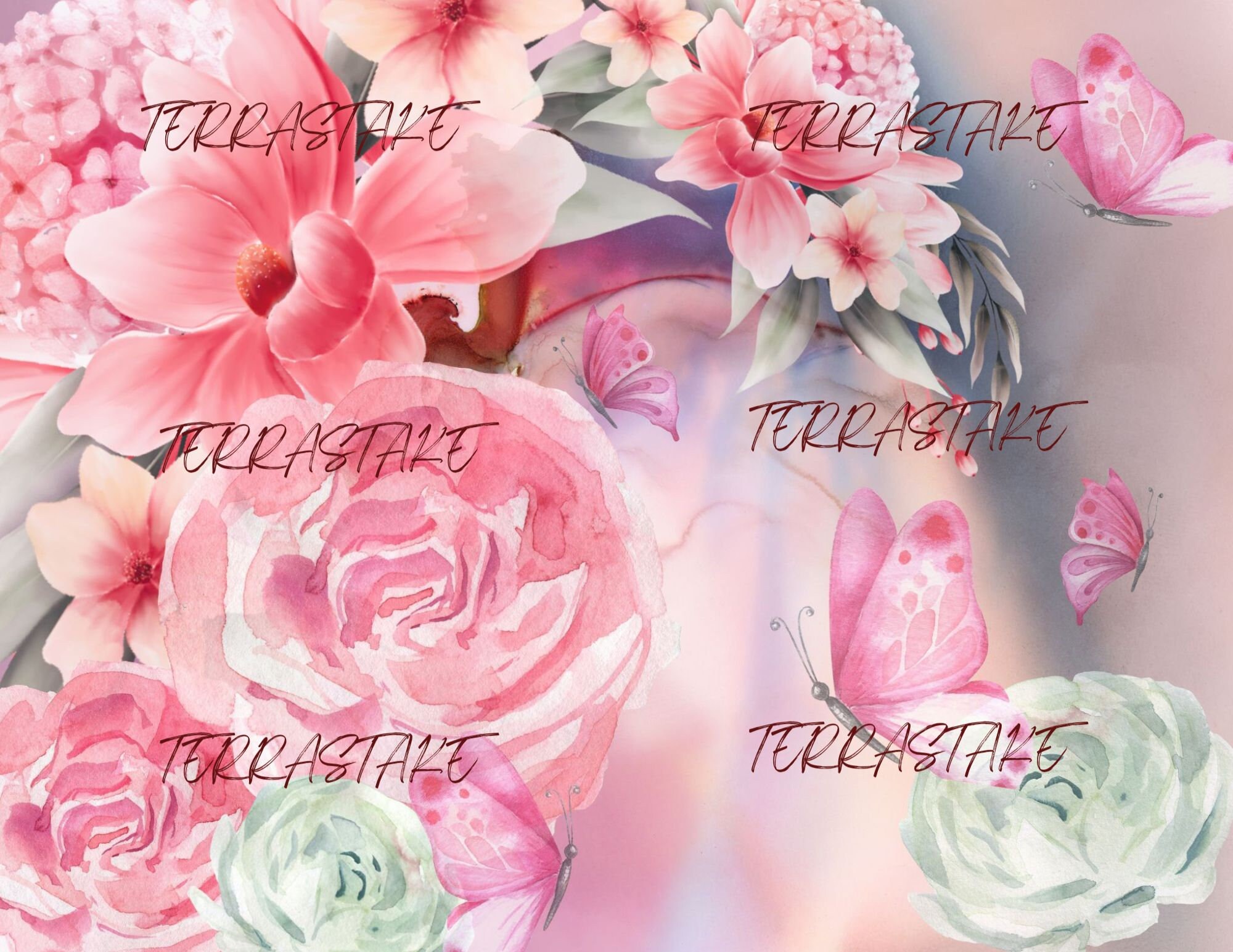 Watercolor Butterfly Garden Digital Kit for Junk Journals/art Journals ...