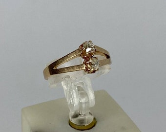 Bague en Or Rose 18 K / Diamants / Réf MP2400