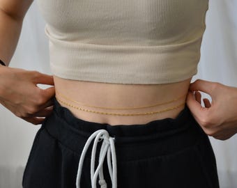 Gold Filled Belly Chain -Waist Chain Collection-Body Jewelry-Belly Dance Delights-Trendy Belly Chain -Golden Waist- Fashionable Belly Chains