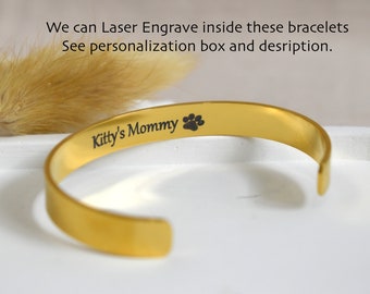 GOLD FILLED Bangle Bracelet, Adjustable Gold Cuff Bracelet Simple Customized Custom Bff WATERPROOF Personalized Gift Jewelry Birthday Gift
