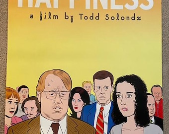 Manifesto originale del film HAPPINESS del 1998 - Daniel Clowes art