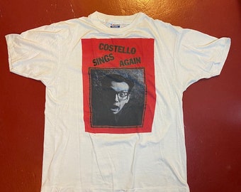 Maglietta del tour ELVIS COSTELLO 'Blood And Chocolate' del 1986