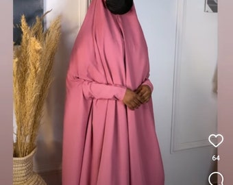 Full Hijab/Prayer Hijab. Length is 60 and 56 Inches.