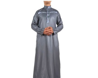 Men Luxury Quality Islamic Embroidered Long Sleeves Jubba, #Quality Kaftan Jilbab, #Quality Men Jubba Thobe, #Eid Men Thobe