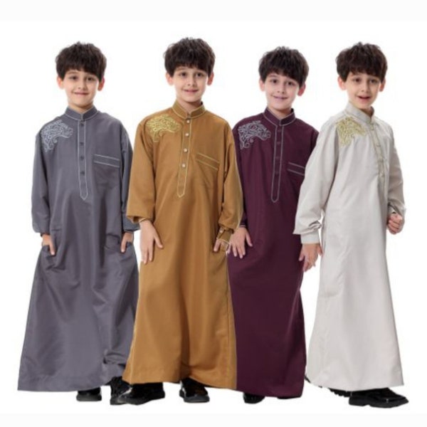 Quality Muslim Boys Thobe, Eid Jubba, Boys Abaya, Kaudura kameez, Boys Abaya